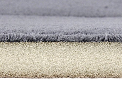Ultra-Soft Extra-Thick Memory Foam Extra Long Bath Runner Mat (2 ft x 6 ft, Grey) - color: Grey, size: 2' x 6' (Rectangular)