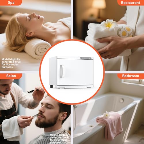 Hot Towel Warmer for Spa,2-in-1 Thermostatic Towel Heater,23L Large Capacity with Quick and All-Round Heating for Facial SPA,Beauty Salon,Esthetician and Bathroom White - color: White