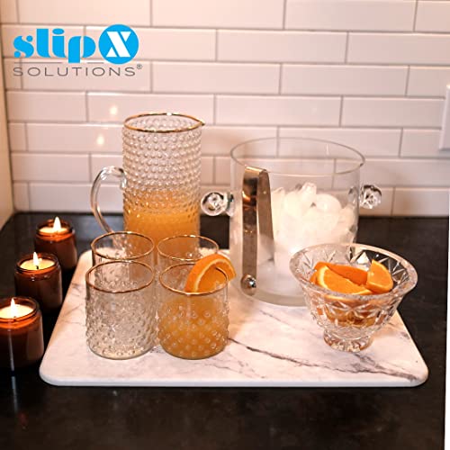 SlipX Solutions Quick Drying Stone Mat for Kitchen Counter, Bathrooms, Multi-Room Use, Diatomaceous Earth Non-Slip Drying Mat for Baby Bottles, Dishes, and More (Grey)