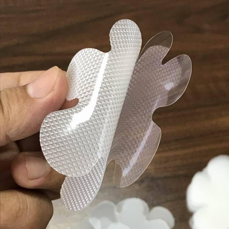 INF Set of 10 Non-Slip Stickers Non-Slip for Bathtub Shower Non-Slip Pads Transparent/White
