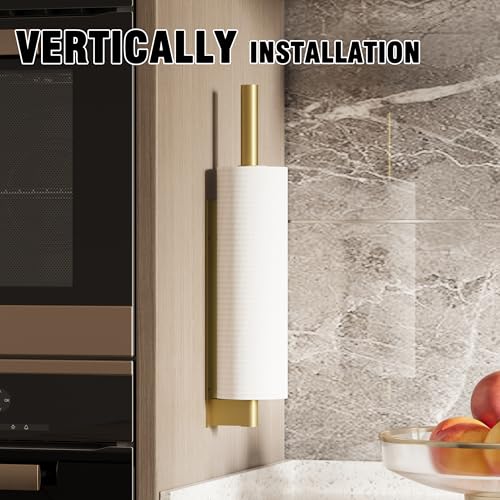Hand Towel Holder, Adhesive or Drill Wall Mount, Gold | 15 Inch Hand Towel Bar, 304 Stainless Steel, Rustproof, Stick on Towel Racks for Bathroom, Kitchen, RV - color: Gold