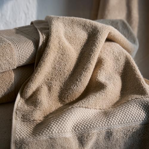 BAGNO MILANO Turkish Towels Hotel-Spa Towel Set, 100% Turkish Cotton | Ultra Soft Plush Absorbent Towels Set (Latte, Bath Towel Set of 2) - color: Latte, size: Bath Towel Set of 2