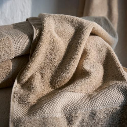 BAGNO MILANO Turkish Towels Hotel-Spa Towel Set, 100% Turkish Cotton | Ultra Soft Plush Absorbent Towels Set (Latte, Towel Set of 6) - color: Latte, size: Towel Set of 6