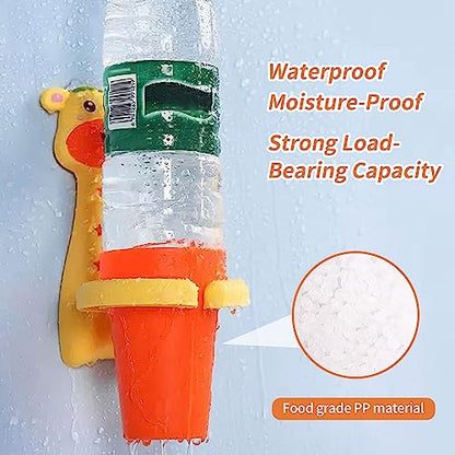 SooGree Kids Toothbrushes Holder Animal Tooth Cup Holder Wall Mounted Sucker Toothpaste Storage Set Cute Household Toothpaste Rack Mouthwash Cup Rack for Children,No Punching Shelf Bracket with Cup - color: Deer