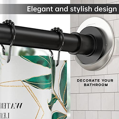Shower Curtain Rod Holder 3M Adhesive | Heat Resistant | Waterproof | Max Load 60 lbs Shower Rod Retainer for Wall, 2 Pack, Nickel (Rod Not Included) - color: Nickel