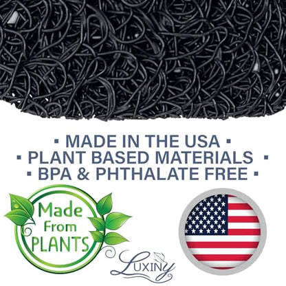 Soap Savers for Bar Soap, American Made by Luxiny, Lifts Soap in Soap Dishes & Shower Soap Holders - Handmade Soap Lasts Longer -Made from Plant Base Materials (Black Onyx, 2 Pk) - color: Black Onyx - 2 Pack