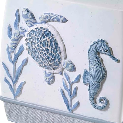 Avanti Linens - Tissue Box Cover, Coastal Home Decor, Caicos - size: Tissue Box Cover