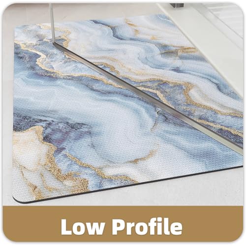 Color&Geometry Beach Bathroom Rugs,Ocean Bath Mat,Coastal Bathroom Rug - color: Costal, size: 24"x36"