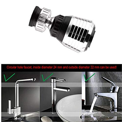 360 Rotate Swivel Water Saving Tap Aerator Diffuser Faucet Nozzle Filter Adapter