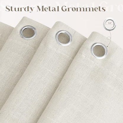 Oatmeal Linen Shower Curtain for Bathroom Water Repellent 72x72 Inch | Neutral Simple French Country Shower Curtains 72 Inches Long Earthy Tone Greige Taupe Greyish Beige with Hooks Flax Burlap - color: Linen, size: 72"W x 72"L (Pack of 1)