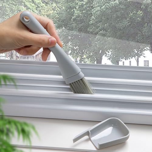 Gap Cleaning Brush for Narrow Spaces, Tile Gap Scrubber, Compact Crevice Cleaning Tool for Window Tracks, Appliances, and Household Use - color: Grizzly