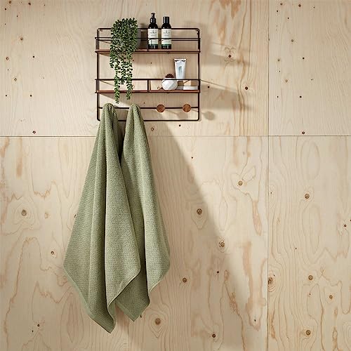 Christy Brixton 4 Piece Towel Set | Khaki Green | 100% Cotton | Ultra Soft | Super Absorbent | 600GSM | 2 Bath Towels 2 Hand Towels - color: Khaki, size: 2 Hand 2 Bath Set