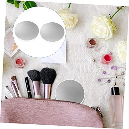 Outanaya 2pcs Unique Suction Cup Mirror Magnifying Lighted Makeup Vanity Mirror for Bathroom