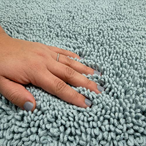 Mohawk Home Classic Cotton Ii Glacier 2' x 5' Bath Mat - color: Aqua Blue, size: 2' x 5' (Rectangular)