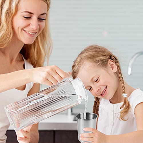 230ml Stainless Steel Cups Shatterproof Drinking Glasses, 3 Pack | 8 Ounce Drinking Cups Pint Metal