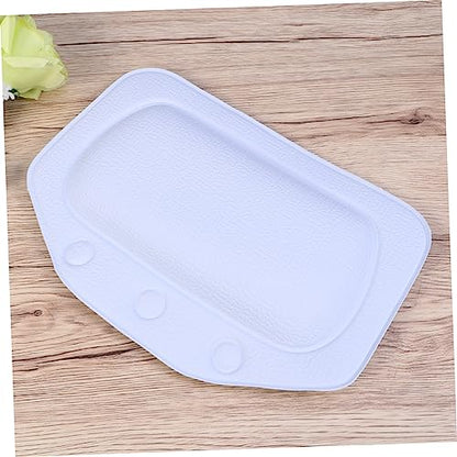 Ipetboom Sponge Bathtub Pillow with Suction Cups Waterproof Bath Cushion for Relaxation Light Blue Spa Headrest for Adults for Comfortable Bathing
