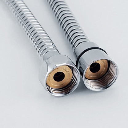 Bathroom 79-Inch Extra Long Stainless Steel Handheld Shower Head Hose, Polished Chrome