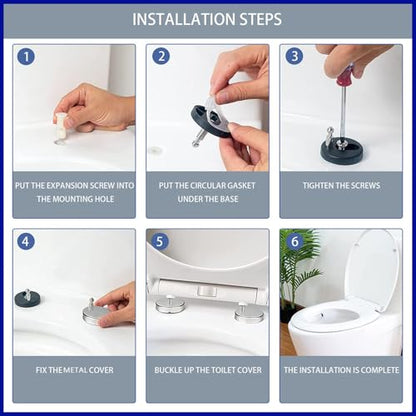 Quick Release Toilet Seat - Standard Loo WC Seat for Easy Cleaning and Installation - size: 36*44cm