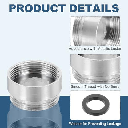uxcell Faucet Aerator Adapter, M22 Female to M22 Male with Washer, 13mm Length - size: M22 Female to M22 Male, 13mm Length