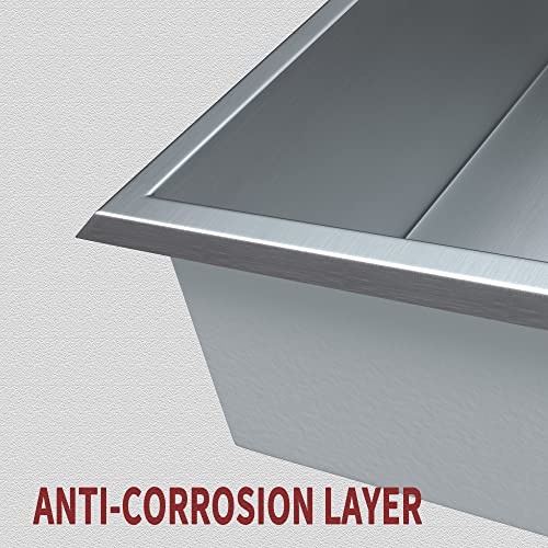 SUNTAGE Recessed Shower Niche Insert Stainless Steel (24" X 12" Brushed) - size: 24" X 12" Brushed