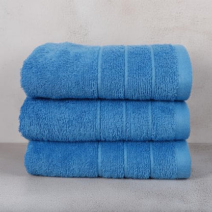 6 Piece Hand Towels Set 16 x 28 Inches, Blue | 100% Cotton, Lighter Weight, Quick to Dry, 16 x 28 Inches, Super Soft & Absorbent, Perfect for Bathroom & Kitchen - color: Midnight Blue