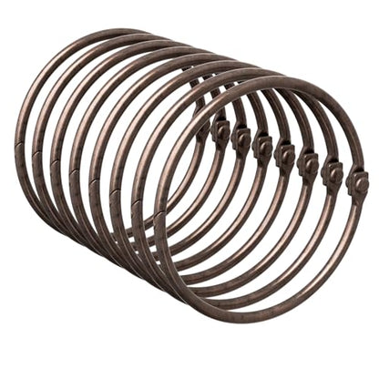 Bathway Shower Curtain Rings, Bronze Shower Curtain Hooks 12 Pcs Anti-Drop Shower Rings for Curtain, Shower Curtain Hooks Rust Proof, Shower Hooks for Shower Curtain Rod, Bronze Curtain Rings - color: Bronze, style: Classic Round