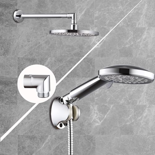 90 degrees Shower Head Elbow Adapter, Shower Arm Elbow Adapter for Wall mounted Shower or Hand Shower, Chrome - style: 90 degrees