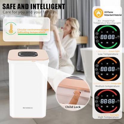 Large Towel Warmer Bucket, 20L Electric Hot Towel Warmer for Bathroom, Spa, Salon, Luxury Freestanding Towel Heater with Timer, Delay Start & 3 Temp Settings - size: 20L