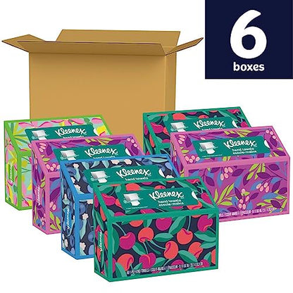 Kleenex Disposable Paper Hand Towels, 6 Boxes, 60 Tissues per Box (360 Total Tissues), Packaging May Vary | 360 Total Tissues - size: 60 Towels (Pack of 6)
