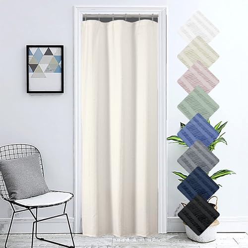 Aiyufeng Cream Stall Fabric Shower Curtain - Soft & Lightweight Small Shower Curtain with Texture for Narrow Stall Size, Machine Washable - 36x72, Cream - color: Cream, size: 36"W x 72"L (Pack of 1)