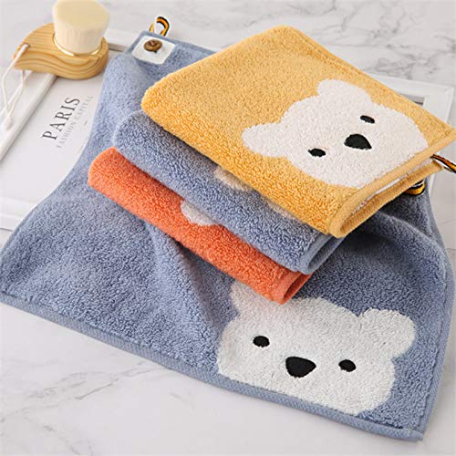 3 Pcs Premium Cotton Washcloths,Soft & Fluffy,Super Absorbent & No Lint Handkerchief for Children and Baby-11.8"x11.8"
