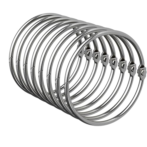 Bathway Shower Curtain Rings, Bathway Shower Curtain Hooks Anti-Drop Shower Rings for Curtain, Metal Shower Curtain Rings Rust Proof, Chrome Shower Hooks for Shower Curtain Rod, Shower Rod Hook 12Pcs - color: Chrome, style: Classic Round