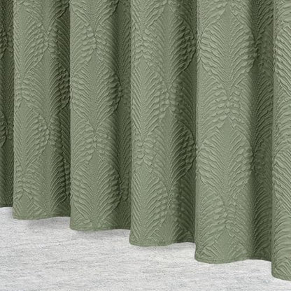 72x84 Extra Long Shower Curtain, Sage Green 3D Embossed Half Bath Curtain - color: Sagegreen, size: 72"W x 84"L (Pack of 1)