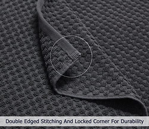 COTTON CRAFT Euro Spa Waffle Weave Bath Sheets - Set of 2 Grey Towel Sheets | Pure 100% Ringspun Cotton Oversized Luxurious Towel Set - Soft Plush Super Absorbent Low Lint Quick Dry - 35 x 70 inches - color: Grey, size: 2 Pack Bath Sheet