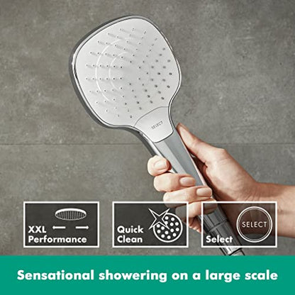 hansgrohe Croma Select E Shower system 110 Vario with Ecostat Comfort thermostatic mixer and shower rail 90 cm