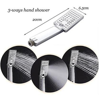 Led Shower Panel Tower System Digital Display Shower Column Stainless Steel Shower Panel System, Shower System with Shower Head, Handheld Shower, Body Jets, Tub Spout,Brushed,Brushed Nickel - color: Brushed Nickel