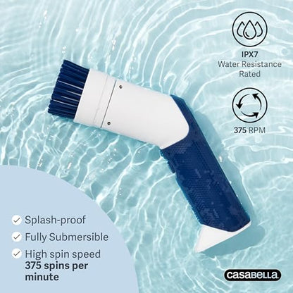 Casabella Power Spin Handheld Scrubber - style: Handheld