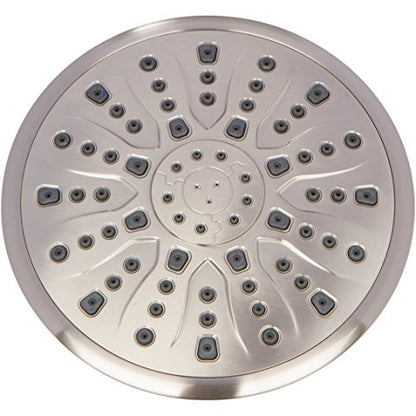 Luxury Rain Shower Head - 2.5 GPM - Brushed Nickel | 9 Inch Large, High Flow, Overhead Rainfall Showerhead With Self-Clean Nozzles, Easy Install, Adjustable Brass Ball Joint - color: Brushed Nickel, size: 2.5 GPM