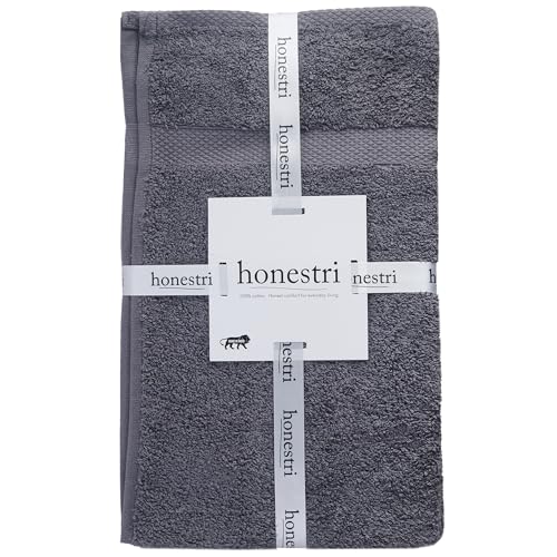 Premium Hand Towels for Bathroom, Set of 6, 100% Ring Spun Cotton, 16x28 Inches, 550GSM, Ultra Soft, Highly Absorbent, Quick Drying, Grey - color: Grey