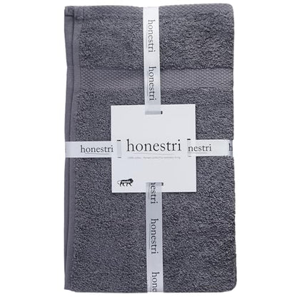 Premium Hand Towels for Bathroom, Set of 6, 100% Ring Spun Cotton, 16x28 Inches, 550GSM, Ultra Soft, Highly Absorbent, Quick Drying, Grey - color: Grey