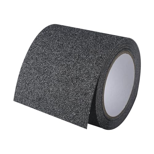 PVC Antislip Floor Tape Strips Roll with Adhesive Backing for Enhances Safety Stair Step Bathroom and Kitchen Waterproof - color: Dark