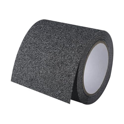 PVC Antislip Floor Tape Strips Roll with Adhesive Backing for Enhances Safety Stair Step Bathroom and Kitchen Waterproof - color: Dark