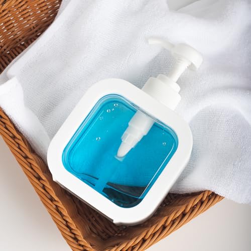 Modern Soap Dispenser for Bathroom and Kitchen Sink, Small Hand Soap Plastic Dish Soap Dispenser with Pump and Labels - White - color: White