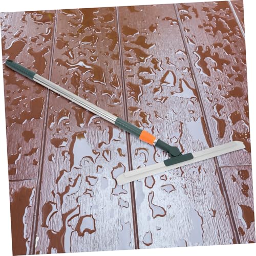 PRETYZOOM Silicone Squeegee Long Handle 36cm Adjustable Shower and Floor Cleaning Tool Waterproof and Scratch-Resistant for Bathroom Kitchen and Tile Use