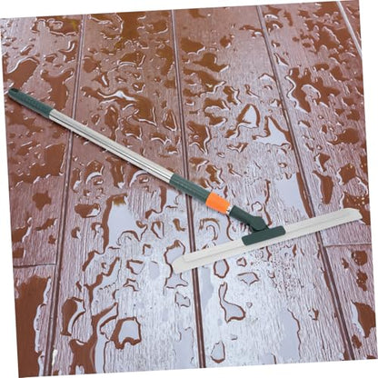 PRETYZOOM Silicone Squeegee Long Handle 36cm Adjustable Shower and Floor Cleaning Tool Waterproof and Scratch-Resistant for Bathroom Kitchen and Tile Use