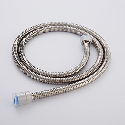CIENCIA 98 Inch Flexible Shower Hose 2.5m Stainless Steel Shower Hose Brushed Nickel Double-Buckle for Handheld Showerhead, FHA014B - color: nickle, size: 2.5meters