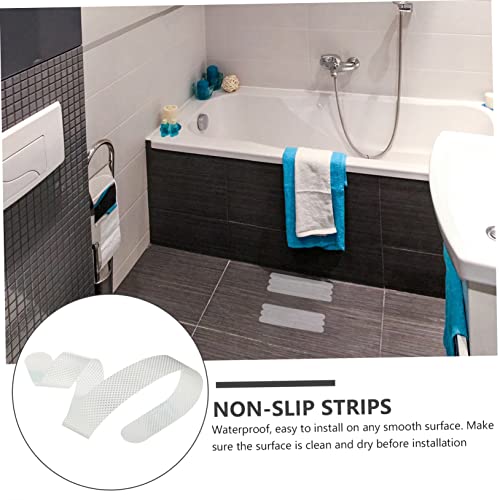36pcs Slip Tape Boys and Girls Bathroom Safety Strips White Stickers for Shower Bath Safety Strips Non Slip Stickers for Bathtubs Stairs Floors - size: 38X2cm