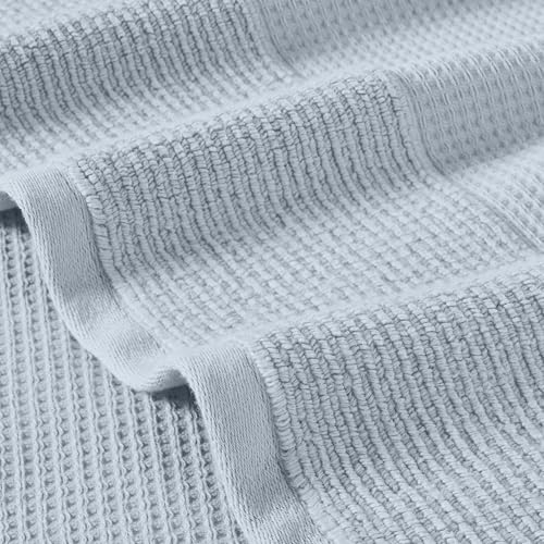 Modern Threads Waffle-Rib 6-Piece Towel Set – Premium Cotton Bath Towels, Ultra-Absorbent & Soft, Elegant Waffle Texture for Bathroom & Spa, Air - color: Air