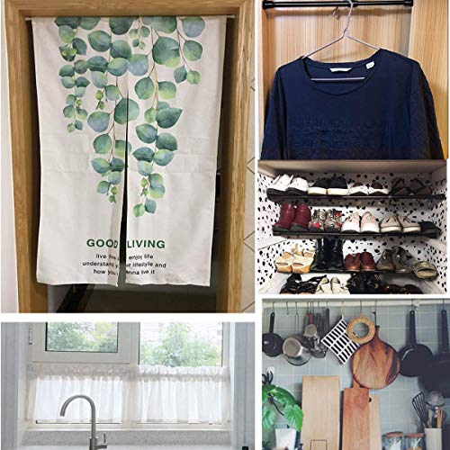 2 Pack Small Tension Rods 7 in to 11 Curtain Rods Window Rods in Extendable Width Spring Cupboard Bars for Kitchen Utensils, Closet, and Cabinet, Fit in The Spaces to Stay Up - color: Black, size: 7" to 11"-2PCS