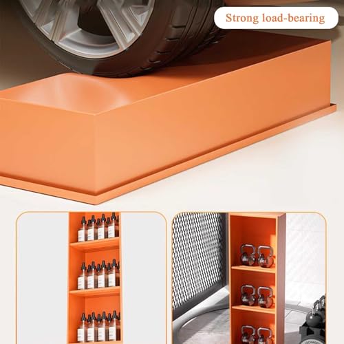 Stainless Steel Shower Niche Wall Insert Recessed Double Shelf Shower Storage for Bathroom Living Room, 70x28x12.5cm, Orange - color: 2 layer